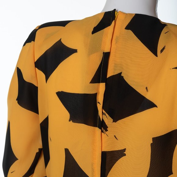 Vintage How Sweet It Is Dress, Yellow and Black Dress - Picture 6 of 8